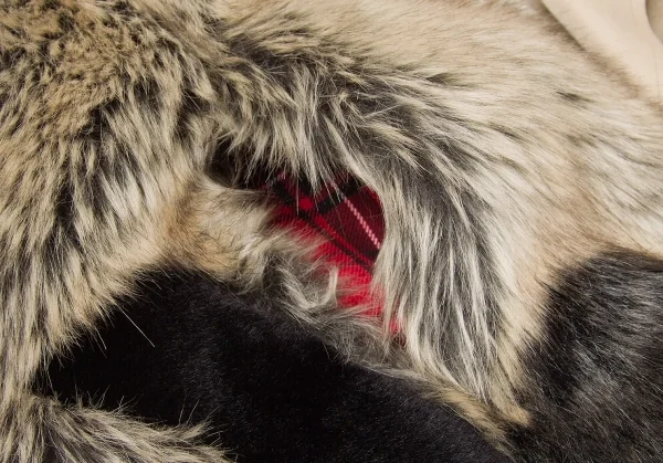 新品!【SALE】ジュンヤワタナベ コムデギャルソンJUNYA WATANABE COMME des GARCONS ファー装飾デザイントレンチポンチョコート ベージュS K-67304_008