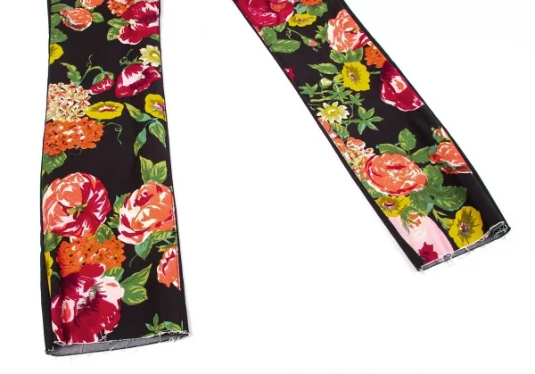 新品!【SALE】新品！ジュンヤワタナベ コムデギャルソンJUNYA WATANABE COMME des GARCONS花柄プリントストレッチパンツ 黒M K-67310_006