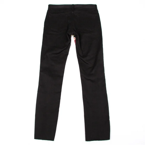 新品!【SALE】新品！ジュンヤワタナベ コムデギャルソンJUNYA WATANABE COMME des GARCONS花柄プリントストレッチパンツ 黒M K-67310_008