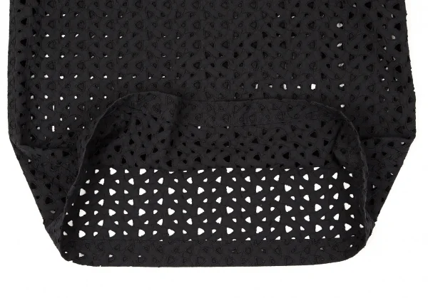 【SALE】ローブドシャンブル コムデギャルソンrobe de chambre COMME des GARCONS コットンレースノースリーブトップス 濃紺M位 K-67347_006