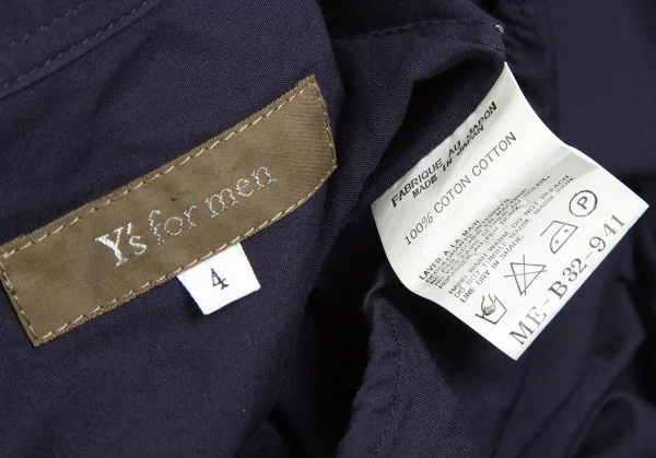 Y's for men Front zip up Long Sleeve Shirt K-67378_017