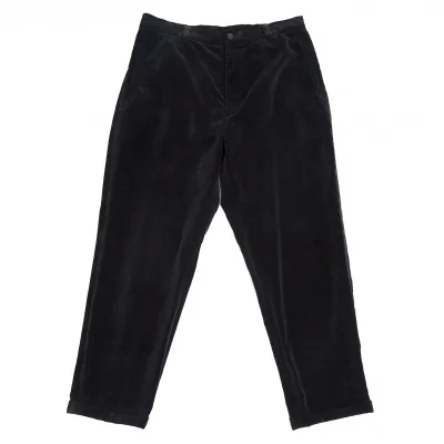 ヨウジヤマモト プールオムYohji Yamamoto POUR HOMMEベロアテーパードパンツ