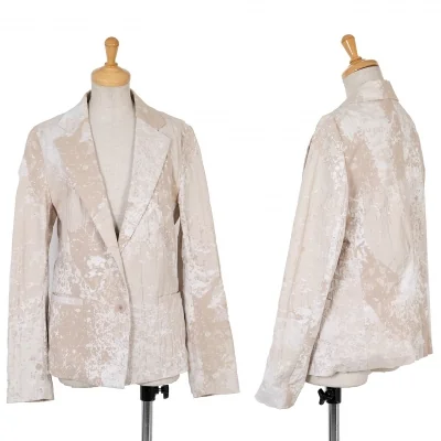 【SALE】イッセイミヤケISSEY MIYAKE ブリーチ織柄２Bストレッチジャケット
