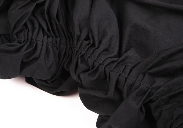 【SALE】ヨウジヤマモト ファムYohji Yamamoto FEMME シャーリングギャザーボリュームコンビネゾン 黒M位 K-67534_007