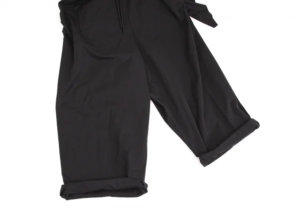 【SALE】ヨウジヤマモト ファムYohji Yamamoto FEMME シャーリングギャザーボリュームコンビネゾン 黒M位 K-67534_010