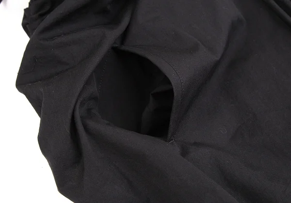 【SALE】ヨウジヤマモト ファムYohji Yamamoto FEMME シャーリングギャザーボリュームコンビネゾン 黒M位 K-67534_011