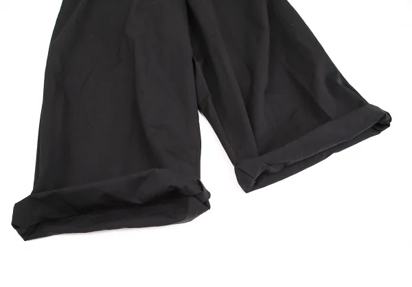 【SALE】ヨウジヤマモト ファムYohji Yamamoto FEMME シャーリングギャザーボリュームコンビネゾン 黒M位 K-67534_012