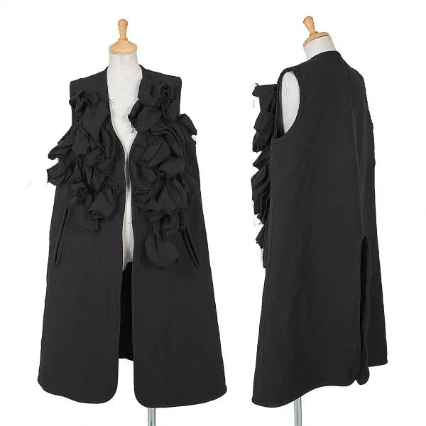 【SALE】コムデギャルソンCOMME des GARCONS ポリ製品染めモチーフ装飾ライナーコート
