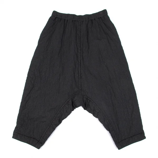 コムデギャルソンCOMME des GARCONS 特殊加工中綿サルエルパンツ 黒XS