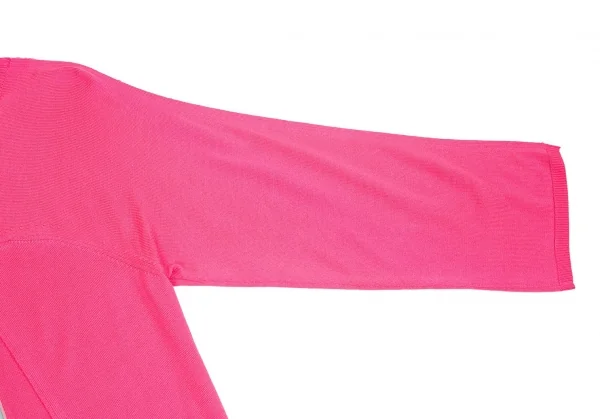 【SALE】コムデギャルソン オムプリュスCOMME des GARCONS HOMME PLUS バイカラーカッティングニット ピンク水色S K-67594_007