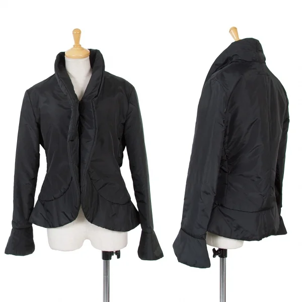 【SALE】ジャンポールゴルチエ ファムJean Paul GAULTIER FEMME ナイロン中綿マジックテープ留めジャケット 黒40 K-67660_001