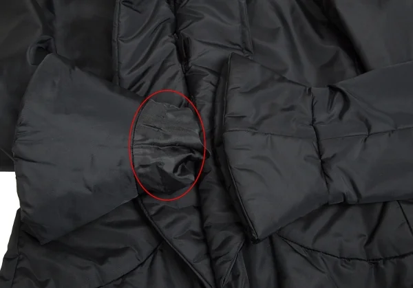 【SALE】ジャンポールゴルチエ ファムJean Paul GAULTIER FEMME ナイロン中綿マジックテープ留めジャケット 黒40 K-67660_011