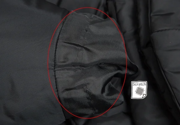 【SALE】ジャンポールゴルチエ ファムJean Paul GAULTIER FEMME ナイロン中綿マジックテープ留めジャケット 黒40 K-67660_012