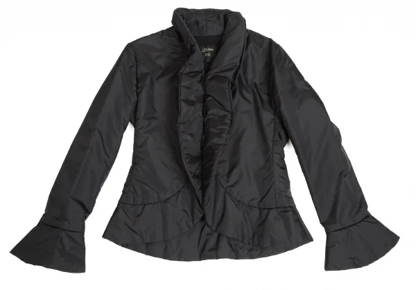 【SALE】ジャンポールゴルチエ ファムJean Paul GAULTIER FEMME ナイロン中綿マジックテープ留めジャケット 黒40 K-67660_002