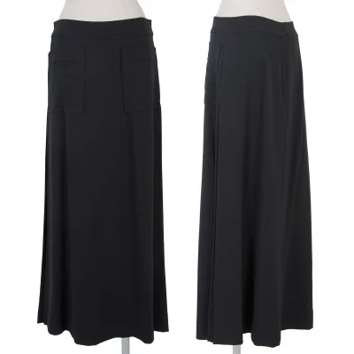 【SALE】ジャンポールゴルチエ ファムJean Paul GAULTIER FEMME コットンストレッチポケットデザインサイドプリーツスカート