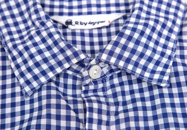 【SALE】R by 45rpm ギンガムチェック裾ドローコードシャツ 青白1 K-67897_004