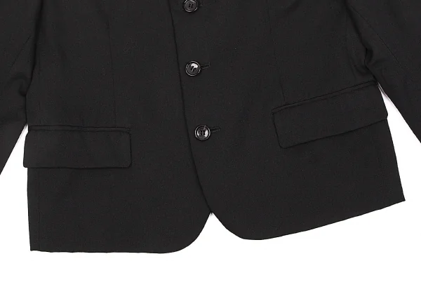 【SALE】ローブドシャンブル コムデギャルソンrobe de chambre COMME des GARCONSウールギャバ切替デザインジャケット 黒M K-68004_011