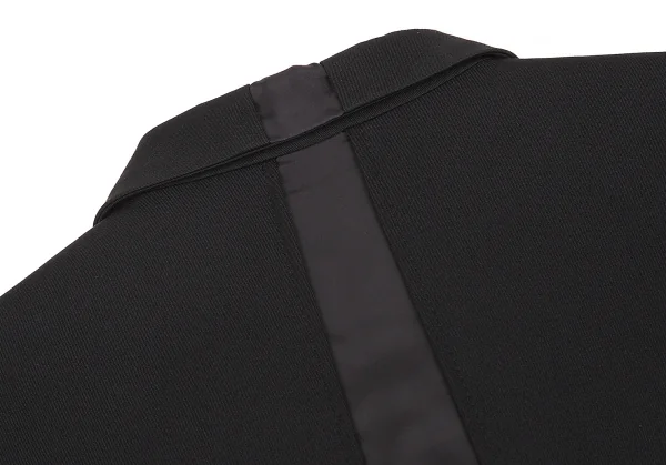 【SALE】ローブドシャンブル コムデギャルソンrobe de chambre COMME des GARCONSウールギャバ切替デザインジャケット 黒M K-68004_016