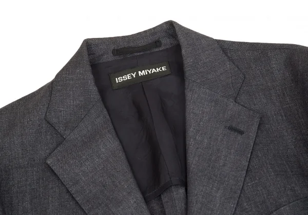 ISSEY MIYAKE イッセイミヤケ リネン テーラード ジャケット SALE】イッセイミヤケ メンISSEY MIYAKE MEN リネンステッチ