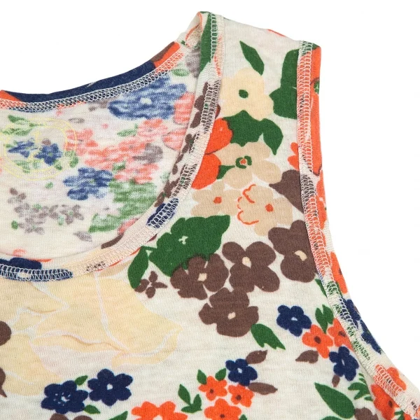 【SALE】45rpm フラワープリントタンクトップ ベージュオレンジ他2 K-68154_004