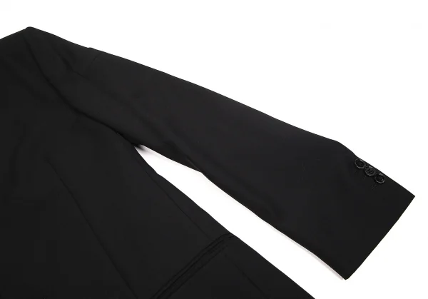 【SALE】ジャンポールゴルチエJean Paul GAULTIER 着脱ガラスビーズ装飾セーラーカラー総裏柄ジャケット 黒46 K-68369_009