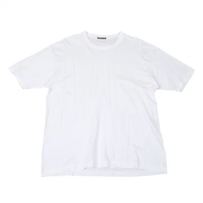 イッセイミヤケ メンISSEY MIYAKE MEN タックストライプデザインTシャツ