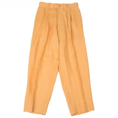 イッセイミヤケ メンISSEY MIYAKE MEN  パンチングリネンゴムウエストパンツ