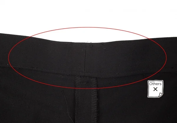 ISSEY MIYAKE MEN Hakama Design Wool Gabardine Pants K-68646_005