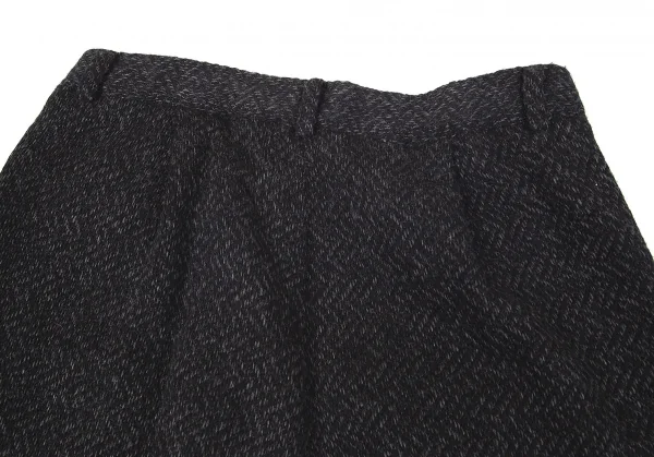 【SALE】イッセイミヤケ メンISSEY MIYAKE MEN ツイードデザイン２タックパンツ チャコールM-L K-68648_012