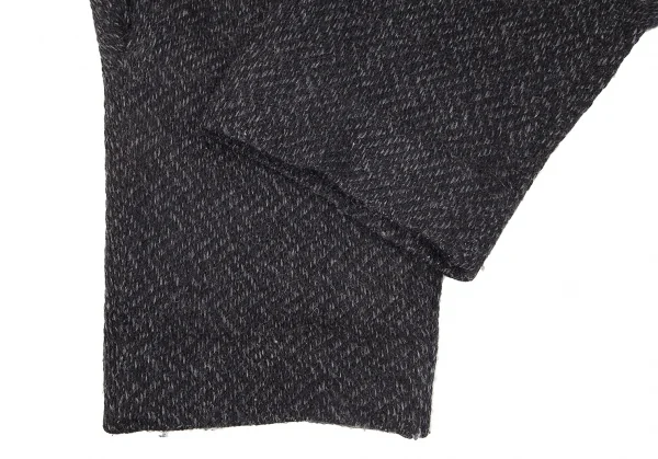 【SALE】イッセイミヤケ メンISSEY MIYAKE MEN ツイードデザイン２タックパンツ チャコールM-L K-68648_007