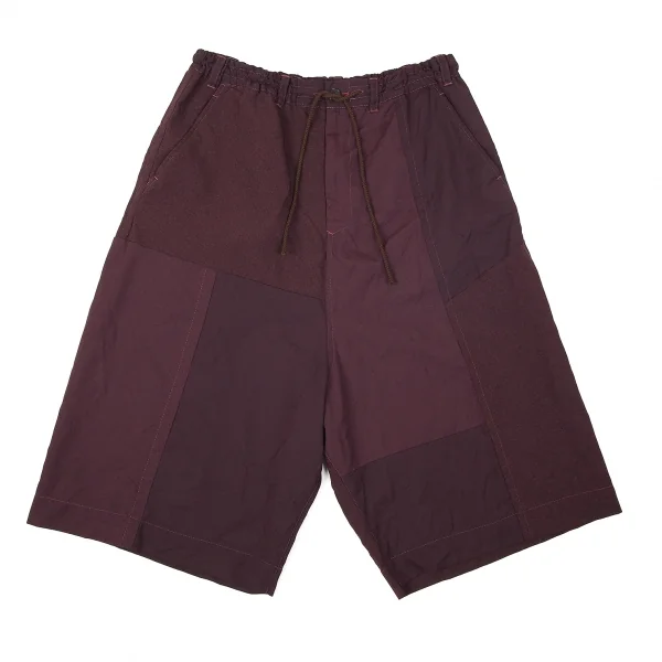Ground Y 製品染め切替サルエルハーフパンツ Ground Y 製品染め切替サルエルハーフパンツ グラウンド Y Ground