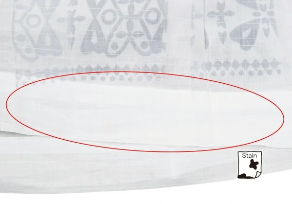 【SALE】イッセイミヤケミーISSEY MIYAKE me カリフラワーウエストプリントシースルースカート 白グレーM位 K-68732_010