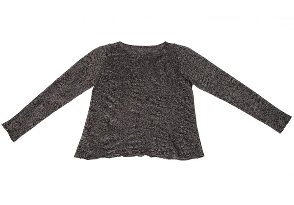 【SALE】ヨーガンレールJURGEN LEHL リネンペーパーミックスニットセーター 茶M K-68734_010