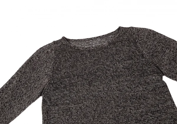 【SALE】ヨーガンレールJURGEN LEHL リネンペーパーミックスニットセーター 茶M K-68734_003