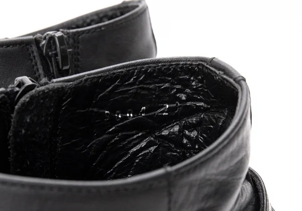 【SALE】ジャンポールゴルチエJean Paul GAULTIER ナローベルトポインテッドトゥショートブーツ 黒23cm K-68767_016