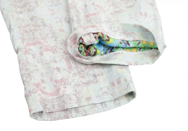 【SALE】イッセイミヤケ メンISSEY MIYAKE MEN 裏プリントリネンパンツ 白マルチ2 K-68774_008