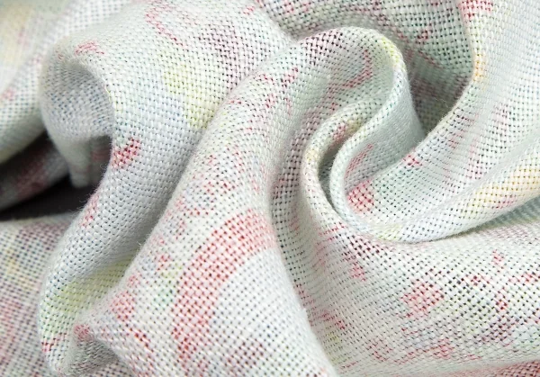 【SALE】イッセイミヤケ メンISSEY MIYAKE MEN 裏プリントリネンパンツ 白マルチ2 K-68774_014