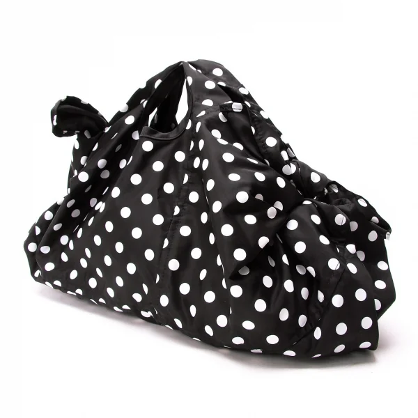 COMME des GARCONS Ribbon Dot Nylon Bag Black  K-68861_001