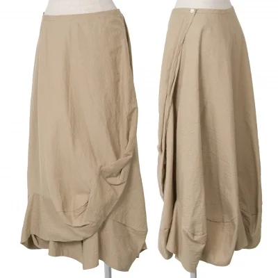 トリコ コムデギャルソンtricot COMME des GARCONSリネンコットン巻きスカート