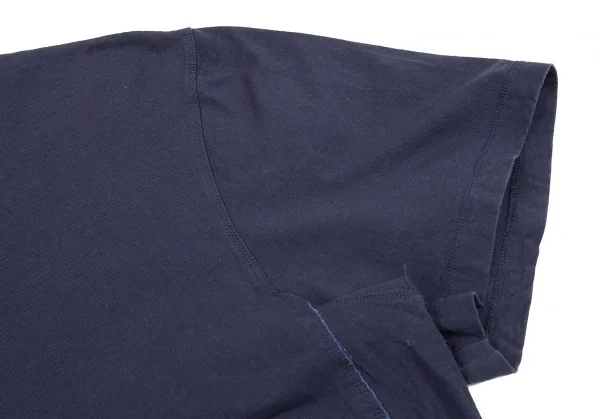 【SALE】イッセイミヤケ メンISSEY MIYAKE MEN 張合わせデザインTシャツ 青F K-68938_005
