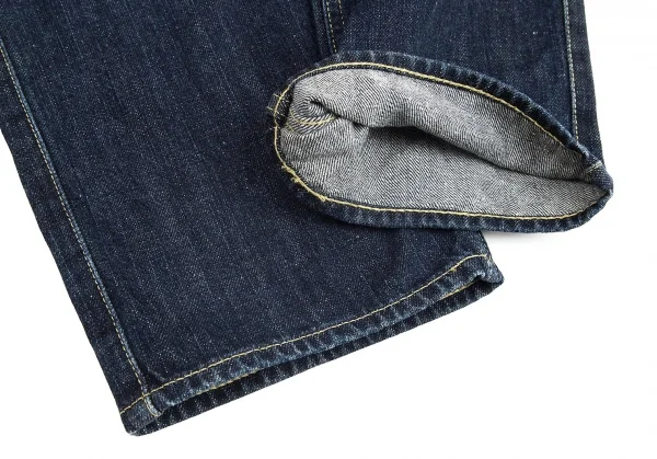 【SALE】イッセイミヤケ メンISSEY MIYAKE MEN  ブループリントステッチ切替デニムジーンズ 紺1 K-68959_009