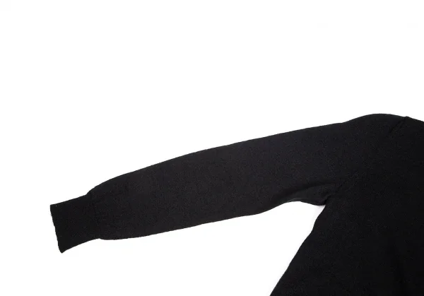 【SALE】コムコム コムデギャルソンCOMME des GARCONS パール装飾ハイネックモヘヤ混セーター 黒S K-69028_010