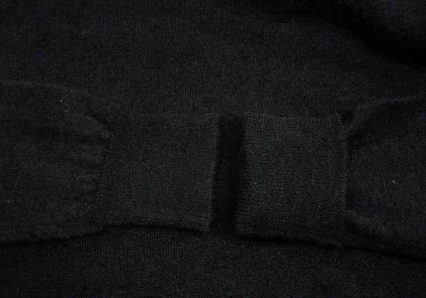 【SALE】コムコム コムデギャルソンCOMME des GARCONS パール装飾ハイネックモヘヤ混セーター 黒S K-69028_011