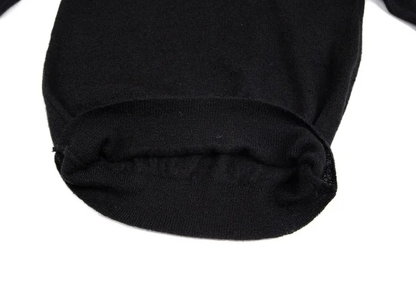 【SALE】コムコム コムデギャルソンCOMME des GARCONS パール装飾ハイネックモヘヤ混セーター 黒S K-69028_013