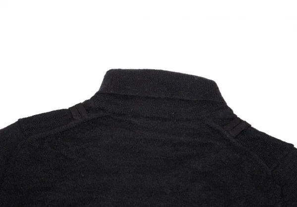 【SALE】コムコム コムデギャルソンCOMME des GARCONS パール装飾ハイネックモヘヤ混セーター 黒S K-69028_015