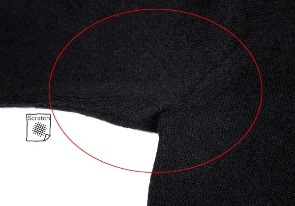 【SALE】コムコム コムデギャルソンCOMME des GARCONS パール装飾ハイネックモヘヤ混セーター 黒S K-69028_005