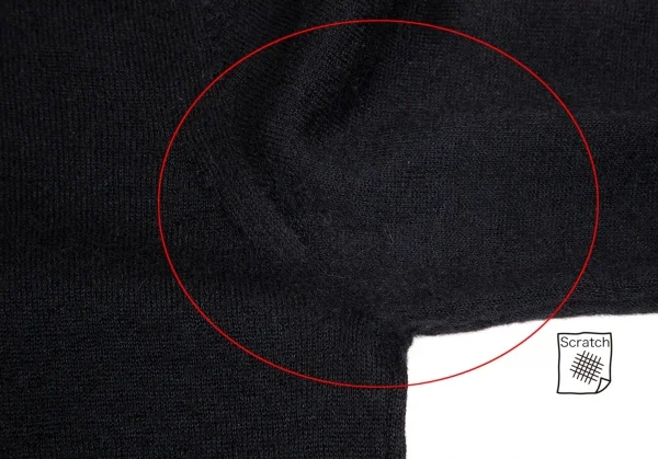 【SALE】コムコム コムデギャルソンCOMME des GARCONS パール装飾ハイネックモヘヤ混セーター 黒S K-69028_006