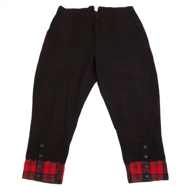 ブラック コムデギャルソンBLACK COMME des GARCONS 染めチェックジョッパーパンツ