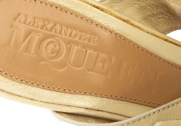 アレキサンダーマックイーン Alexander McQUEEN リングベルトサンダル ベージュ35.5（22.5位） K-69075_014