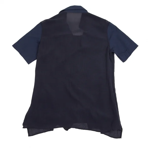 Yohji Yamamoto NOIR See-through switched Shirt K-69206_011